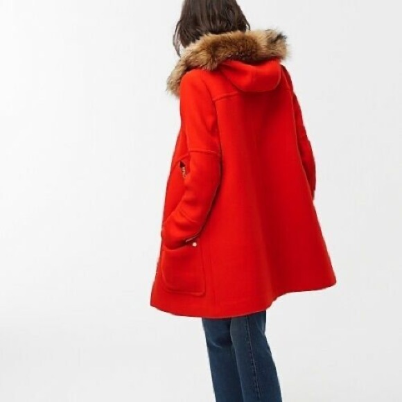 🛑 SOLD🛑J.Crew Chateau Parka Coat Red sz4 - Picture 4 of 15